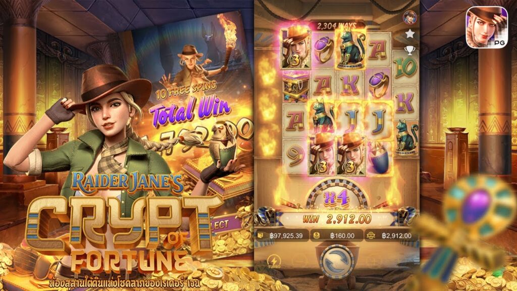 raider jane's crypt of fortune ห้องใต้ดินแห่งโชคลาภของ Raider Jane จากค่าย PGSLOT